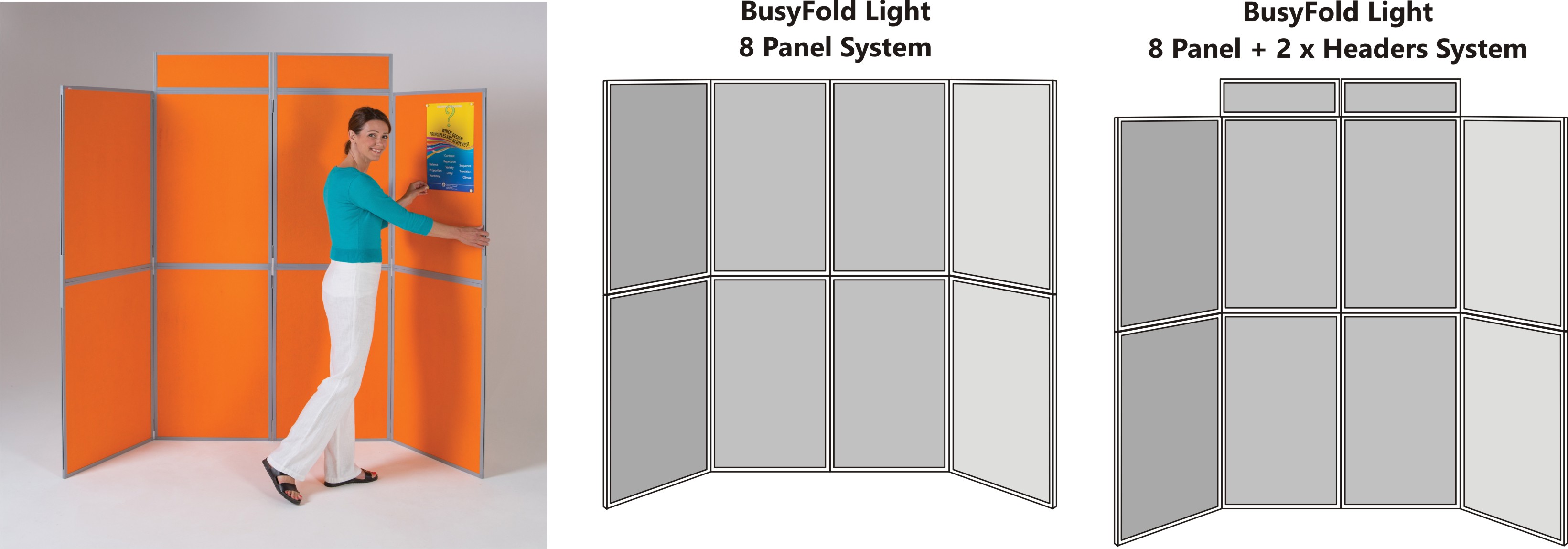 BusyFold Light 7 Panel Display System